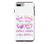 Matching Family Boat Waves Sun Rays Family Chaos All Days Coque pour iPhone 7 Plus/8 Plus
