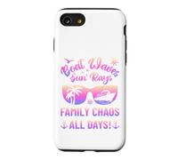 Matching Family Boat Waves Sun Rays Family Chaos All Days Coque pour iPhone SE (2020) / 7/8