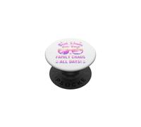 Matching Family Boat Waves Sun Rays Family Chaos All Days PopSockets PopGrip Adhésif