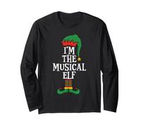 Matching Family Group I'm The Musical Elf Funny Christmas Manche Longue