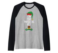Matching Family Group I'm The Musical Elf Funny Christmas Manche Raglan