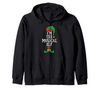 Matching Family Group I'm The Musical Elf Funny Christmas Sweat à Capuche