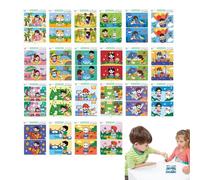 Matching Game, Find The Difference Cards, Durable Card Set with Colorful Illustrations for Cognitive Development, Educational Fault Finding Activity for Children