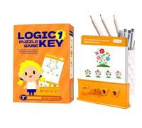 Matching Games, Logic Key Puzzle Educational Toys for Kids, Early Learning Brain Development Games, Cognitive Skill Builder and Girls Preschool Classroom Or Home Play