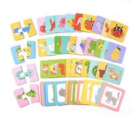 Matching Puzzle, Logic Puzzles for Kids, Educational Sorting Toy, Colorful Design, Skill-Building Game, for Preschool Daycare Travel Classroom Use, 9.25x6.61x1.57 inches
