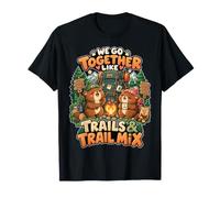 Matching Teddy Couple Hiking Lover Trail Bear Couples Hike T-Shirt