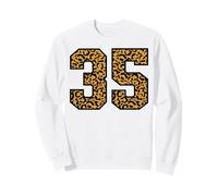 Matching Universitaire de Trente-Cinq Sports d'équipe Leopard à 35 numéros Sweatshirt