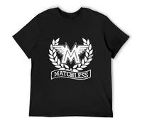 Matchless London Vintage Style Motorcycle Unisex 100% Cotton Short-Sleeve T-Shirts Black M