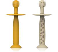 Matchstick Monkey Animal Collection brosses à dents pour enfant Lion/ Giraffe 2 pcs