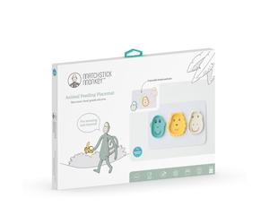 Matchstick Monkey Animal Snack Mat service de table pour enfant Monkey, Lion & Giraffe 3 pcs