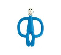 Matchstick Monkey, Anneau de dentition original et applicateur de gel, jouets de dentition en silicone antimicrobien pour bébé, facile à saisir, sans BPA, 3 mois et plus, 10,5 cm, singe bleu