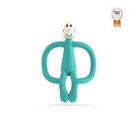 Matchstick Monkey, Anneau de dentition original et applicateur de gel, jouets de dentition en silicone antimicrobien pour bébé, facile à saisir, sans BPA, 3 mois et plus, 10,5 cm, singe vert