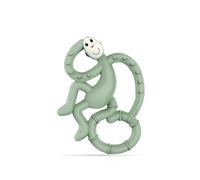 Matchstick Monkey, Antimicrobial Silicone Teether, Easy To Grip, BPA Free, 3 Months Old plus, 10 cm, Mint Green Mini Monkey