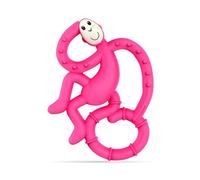 Matchstick Monkey, Antimicrobial Silicone Teether, Easy To Grip, BPA Free, 3 Months Old plus, 10 cm, Pink Mini Monkey