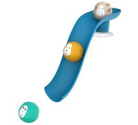 Matchstick Monkey Baby Toys, 1 Slide Plus 3 Animal Rocks (Blue), 12 Months Old+, No Holes, No Mould