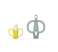 Matchstick Monkey Coffret Cadeau Anneaux De Dentition Banana Et Singe Vert Menthe