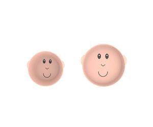 Matchstick Monkey Monkey Plate & Bowl service de table pour enfant Dusty Pink 1 pcs