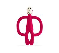 Matchstick Monkey, Original Teether & Gel Applicator, Antimicrobial Silicone Teething Toys for Baby, Easy to Grip, BPA Free, 3 Months Old+, 10.5 cm, Red Monkey