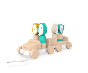 Matchstick Monkey Safari Jeep jouet à tirer 1 pcs