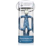 Matchstick Monkey Teething Toy and Gel Applicator jouet de dentition avec brosse 2 en 1 Stars Blue 1 pcs
