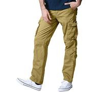 Matchstick Pantalons Cargo pour Hommes #3357(3357 Kaki,35.5W x 32L,XL/34)