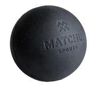 MATCHU - Balle Lacrosse - Boule Fascia - Balle de Massage - Boule de Point de déclenchement - Massage des Points de déclenchement - Diamètre 6 cm - Haute dureté - 1 ou 2 pièces (Noir - 1 pièce)