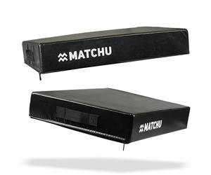 MATCHU - Drop Pads - Lot de 2 - Amortissement de haute qualité - Mousse durable - Housse en PVC résistante à l'usure - 75x57x15 CM - Noir