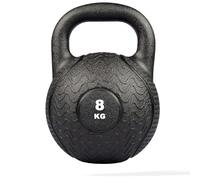 MATCHU - Kettlebell - 4, 8 ou 12 KG - Caoutchouc de qualité supérieure - Indestructible - 27x20 CM - Noir (Noir - 8 KG)