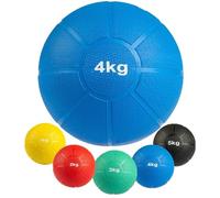 MATCHU - Médecine Ball - Disponible en 1, 2, 3, 4 et 5 kg - Diamètre : 19-22 cm - Caoutchouc résistant à l’Usure - Résistant à l’Eau et à la Transpiration (4 kg)