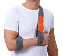 MATCHU Mitella universel - Écharpe de bras - Douleurs au bras et aux épaules - Physiothérapeutes prescrits - Fractures, contusions, luxations - Réglable - Gris - Unisexe - 170 cm