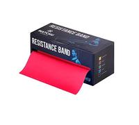 Matchu Sports Bandes de résistance, 100 % latex, découpables, 5,5 m, 25 m ou 45 m, extra légères à extra lourdes, rouge - léger (4-5 kg), 5,5 m)