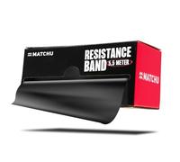 Matchu Sports Bandes de résistance, 100 % latex, découpables, 5,5 m, 25 m ou 45 m, extra légères à extra lourdes, noires (7-8 kg), 5,5 m)