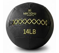 MATCHU - Wall Ball - Disponible en 6 KG (14LB) et 9 KG (20 LB) - Noir