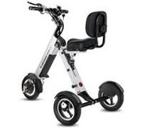 MATE 4 trottinette électrique 3 roues pliable 16 kg batterie amovible siège dosseret tricycle 3 roues PMR ultra légère gris G