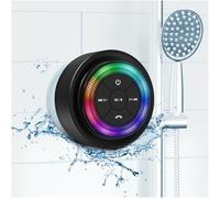 Mate Enceinte Bluetooth Douche, Mise À Niveau, Étanche Ipx7,Petite Enceinte Bluetooth Speaker Puissante Avec Lumière, Ventouse Et Microphone, Crystal Sound Et Basse,Cadeau Électronique Idéal