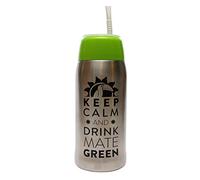 Mate Green Matermo Yerbomos 4.0 Green 580ML for Yerba Mate Tee 580ML, un accessoire portable pour Yerba Mate, fonctionne comme un thermos avec une bouteille d'eau et tient l'eau 13310