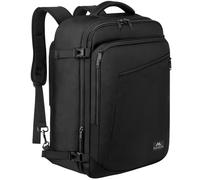 MATEIN Bagage Cabine 55x35x25, Sac à Dos Voyage Cabine Avion pour Air France, Extensible 50L Grand Sac a Dos Valise Homme Femme Imperméable Travel Backpack pour Scolaire Travail Loisir École, Noir