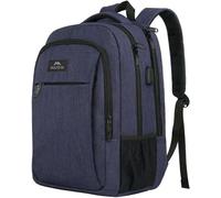 MATEIN Sac a Dos 15.6 Pouces Antivol Mince Sac à Dos Ordinateur Portable Homme Imperméable Sac à Dos PC Portable avec Chargement USB Fonctionnel Sac ados Ordinateur pour Homme, Bleu