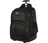 MATEIN Sac à dos à Roulettes pour Ordinateur Portable, 17 Pouces Sac à Dos à Roulettes pour PC Portable Sac a Dos Valise Homme et Femme Sac a Dos Cabine Valise, Affaires, Avion, Noir