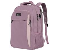 MATEIN Sac à Dos Femme 15,6 Pouces, Sac à Dos pour Ordinateur Portable, Sac a Dos Voyage Imperméable et Anti Vol avec Port USB, adapté Travail, Voyage, École, Violet