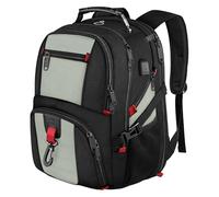 MATEIN Sac à Dos Ordinateur Portable 18,4 Pouces, Grande Capacité Étanche Sac a Dos Homme Travail avec Port USB Prise Casque, Sac a Dos Voyage Hommes femmes pour Loisir Affaires Travail École, Gris