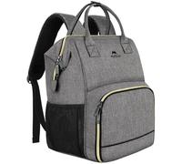 MATEIN Sac à dos pour ordinateur portable, Sac à dos de Pique-Nique 17 Pouces pour Femmes Hommes, Sac à dos à Glacière avec Port USB, sac Isotherme Résistant à l'eau pour Homme Travail école, Gris
