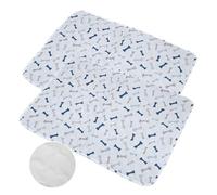 Mateju 2 Pièces Tapis Educateur pour Chien et Chiot, Tapis de Dressage Lavable Réutilisables Absorbant Antidérapante Tapis pour Animaux Extérieur Voiture et Voyages (70x90CM,Blanc)