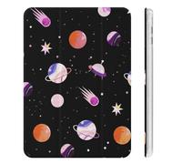 Mateju 3D Univers Coque pour iPad Mini 4/5/6 avec Porte-Stylet, Support Intelligente à Trois Plis, Anti-Dérapant, Antichoc, Veille/Réveil Automatique (Monde Cosmique,7.9pouces)