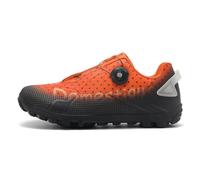 Mateju Chaussure de Cyclisme VTT Homme Femme avec Cale, Unisexes Respirantes Chaussure VTT Compatibles SPD de Vélo Route en Plein Air Sneakers -DC5 (Orange,46)