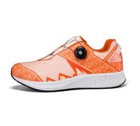 Mateju Chaussure de Cyclisme VTT Homme Femme avec Cale, Unisexes Respirantes Chaussure VTT Compatibles SPD de Vélo Route en Plein Air Sneakers -DC00018 (Orange,41)