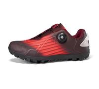 Mateju Chaussure de Cyclisme VTT Homme Femme avec Cale, Unisexes Respirantes Chaussure VTT Compatibles SPD de Vélo Route en Plein Air Sneakers -DC02 (Rouge,39)