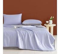 Mateju Couette Ete Q-Max>0,5 en Microfibre, Rafraichissante Couverture Fraîche Edredon, Couette sans Housse Douce et Confortable Légère et Respirante Cooling Blanket (Violet Clair,200 * 230cm)