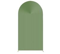 Mateju Couverture de Toile de Fond Arche Style 3D (Vert Sauge,65x150cm) | Couverture Arche en Tissu Double Face Mariage Fête Housse pour Toile de Fond pour Décoration Anniversaire Banquet Cérémonie