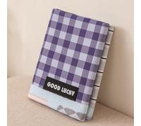 Mateju Drap Plat Microfibre 1 2 Personne, Drap Plat sans Elastique Imprimé Respirant Confortable Doux Facile à Entretenir pour Toutes Saisons, Chambre Maison Hôtel (Gingham,150x230cm)